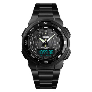 Superiore di buona qualità di marca Skmei 1370 nero digital orologio da polso 5atm resistente all'acqua ultimi orologi di design per Gli Uomini - Product Image 6