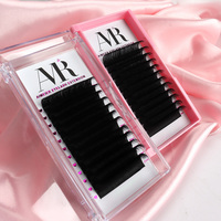 Extensions de cils en cachemire, courbure C et D, extensions de cils en soie, extensions de cils volumineuses, plateau de cils russes, cils mats