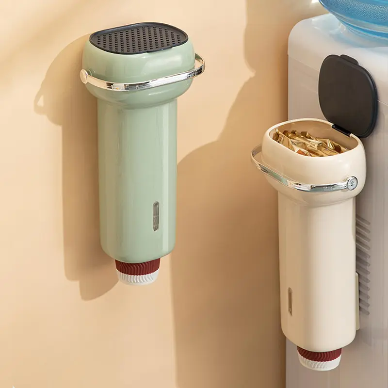 Wall-mounted dustproof disposable water dispenser paper cup dispenser