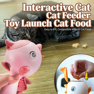 <span class=keywords><strong>Lanceur</strong></span> de friandises multifonctionnel 2-en-1 AJB pour chats et chiens avec lumière laser, jouet interactif pour chat, design amélioré pour le jeu et l'entraînement - Product Image 3