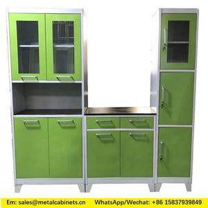 Armario <span class=keywords><strong>de</strong></span> utilidad <span class=keywords><strong>de</strong></span> <span class=keywords><strong>cocina</strong></span>, mueble <span class=keywords><strong>de</strong></span> metal con patas, paquete plano, 3 piezas, módulo <span class=keywords><strong>de</strong></span> unidad <span class=keywords><strong>de</strong></span> <span class=keywords><strong>cocina</strong></span>, barato, venta al por mayor - Product Image 6