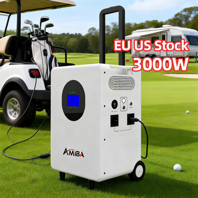 Portable Solar Generator LiFePO4 Pure Sine Wave Silent With Solar Panel MPPT Controller EU US 3000W Solar Power Station