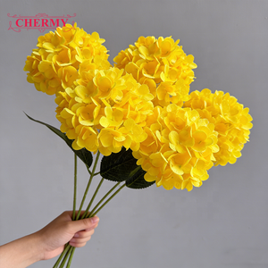 TH1561 Hortensia Azul, Flor Artificial al por Mayor, Tallo Único <span class=keywords><strong>de</strong></span> Seda, Tamaño Grande, Decoración Floral para Bodas, Hortensias, Flores Artificiales - Product Image 5