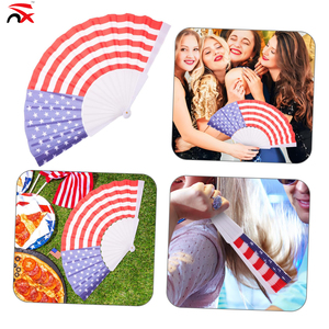 Éventails pliables portables personnalisés USA <span class=keywords><strong>250e</strong></span> anniversaire, drapeau américain, pour mariages et événements sportifs – Vente chaude - Product Image 6