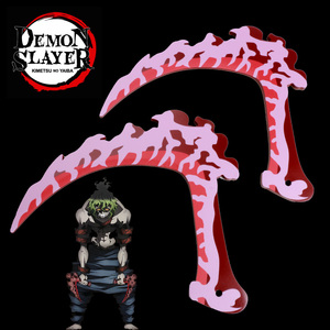 Anime Demon Slayer espada Cosplay arma Katana <span class=keywords><strong>Kimetsu</strong></span> <span class=keywords><strong>no</strong></span> <span class=keywords><strong>Yaiba</strong></span> Giyuutarou doble sangre hoz juguete espadas - Product Image 3