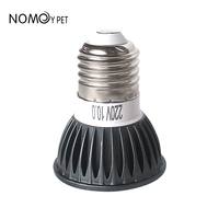 Lampe led horticole de croissance uvb10.0, 5w, noir, uvb, éclairage avec complément au calcium, pour culture de plantes