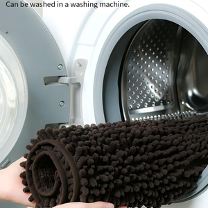 Mikrofiber Köpek Kapı Paspası, İç ve Dış Mekanlar İçin Hızlı Kuruyan Şönil Giriş Halısı, Kaymaz Emici Yaz Kış Yumuşak Evcil Hayvan Halısı - Product Image 4