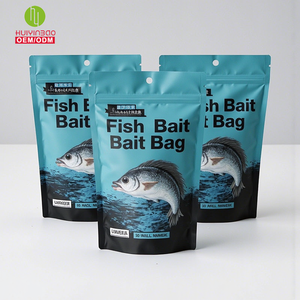 Empaquetado de Plástico Personalizado para Alimentos, Bolsas de Embalaje con Cierre para Camarones, Impresión Táctil, Bolsas Laminadas con Cierre para Cebo de Pesca - Product Image 1