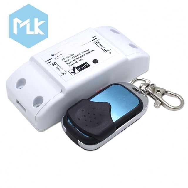 MLK Remote Wireless Control Smart Home Kit RF Wifi Smart Switch 433Mhz Kit RF Receiver Huakeshengyeic