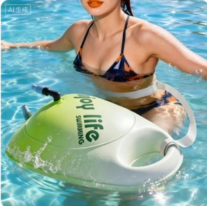Bouée de natation pour enfants grande taille, double chambre à air, EVA épaissi, flotteur de sécurité haute visibilité, sac étanche, flotteur de remorquage - Product Image 4