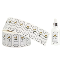 Autocollant personnalisé impression UV parfum autocollants vinyle étanche cosmétique autocollant étiquette de logo personnalisé