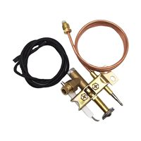 Sensor Termokopel Berbahan Bakar Gas untuk Penggorengan Hotel 900mm, Pengapian Piezo Universal, Pembakar Pilot, Ulir M9x1, Suku Cadang Kompor