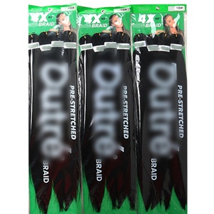 Châu Âu Mỹ 4X tổng hợp chịu nhiệt phần mở rộng tóc mới siêu dài Crochet pre-kéo dài <span class=keywords><strong>EZ</strong></span> bện sợi ngang duy nhất - Product Image 4