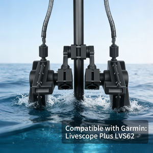 VINmounts Support LiveScope multi-mode marin pour Garmin LVS62/LVS62, pôle transducteur sonar réglable rotatif 360° pour bateaux - Product Image 6