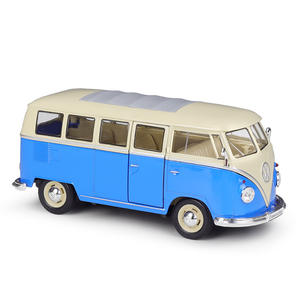 Welly 1:24 Volkswagen 1963T1 <span class=keywords><strong>BUS</strong></span>, modèle de voiture en métal de collection, simulation de fourgon, voiture en alliage moulé sous pression, véhicules - Product Image 1