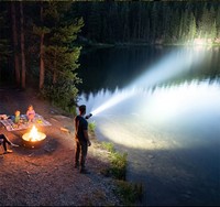 Nouvelle Lampe Anti-Moustiques Portable 2-en-1 ABS pour Camping, Randonnée et Voyage – Expédition Rapide