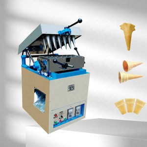 Machine industrielle semi-automatique pour gaufres comestibles, machine à gaufres en forme de coupe, état neuf, machine manuelle pour cornets de glace - Product Image 4