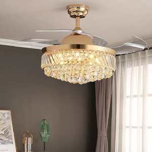Lámpara de <span class=keywords><strong>techo</strong></span> <span class=keywords><strong>con</strong></span> luces Led de cristal para el hogar, farol de estilo nórdico postmoderno de lujo para sala de estar, dormitorio, lámpara de araña <span class=keywords><strong>con</strong></span> flores - Product Image 2