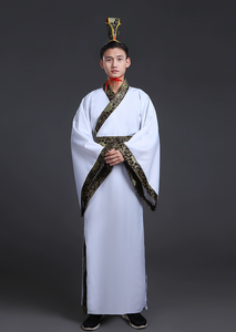 Robe chinoise, costumes de chevalier ancien, kimono pour hommes, costume traditionnel chinois vintage ethnique, costume de scène, costume de danse Hanfu - Product Image 3
