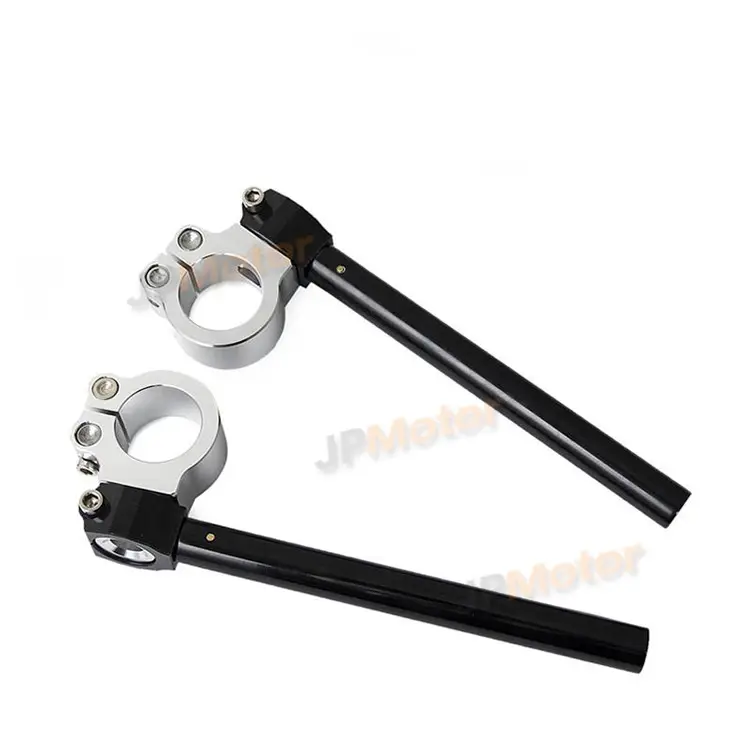 JPMotor Motorrad 22cm Cafe Racer Classic CNC Lenker Clip auf Motorrad Aluminium Lenker Balance Wasserhahn Querstange