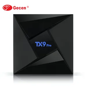 Gecen de alta definición Tx9 Pro Amlogic S912 Octa Core 4K Android Tv Box 2Gb de Ram 16Gb Rom Smart Media Player tv box