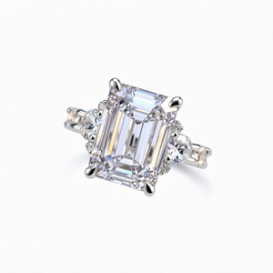 แหวนรูปหัวใจประดับเพชรซิคอนชุบแพลตตินั่มทันสมัยจาก UM Jewelry Wholesale สำหรับทุกเพศ/ผู้ชาย/ผู้หญิง ของขวัญวันครบรอบหรือใช้ในชีวิตประจำวัน - Product Image 1