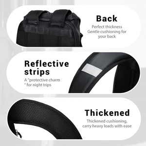 <span class=keywords><strong>Mochila</strong></span> Impermeable de Poliéster para Laptop de 17 Pulgadas, Transpirable, con Múltiples Bolsillos, para Negocios, Viajes, <span class=keywords><strong>Gimnasio</strong></span>, <span class=keywords><strong>Trabajo</strong></span>, Uso Diario - Product Image 5
