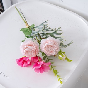 ช่อดอกกุหลาบประดิษฐ์ CallaFloral ทำจากผ้าพลาสติกถัก สำหรับตกแต่งบ้านและงานแต่งงาน รุ่น CF02036 - Product Image 3