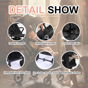 Passeggino compatto 2-in-1 passeggino da viaggio leggero all'ingrosso passeggino passeggino Carrinho De Bebe - Product Image 5