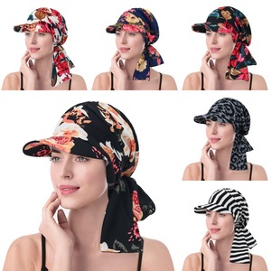 Nuevo Pañuelo de Cabeza Moderno con Diseño Floral, Gorro Interior para Hijab, Turbante con Cola Larga, Pañuelo para la Cabeza Musulmán, Gorro Hijab Islámico para Mujer - Product Image 2