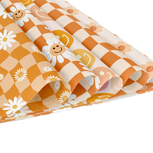 WW021 bahan akun tangan pola aster kecil dua sisi DIY kertas kerajinan buku tempel pembuatan kartu latar belakang - Product Image 2