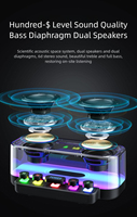   Enceintes de fête puissantes en verre et plastique, étanches, pour jeux 5.1 AUX, usage domestique, avec subwoofer à basses profondes, LED RGB, commande vocale, pour le direct