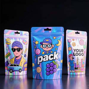 Resealable Mylar <b>Bags</b> Bulk Packaging Custom Printed 3.5g-1lb Zipper Pouch for Coffee/Tea/Nuts Vacuum Seal Storage - Product Image 1