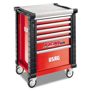 Armoire à outils USAG Racing 519 à 6 tiroirs, chariot de rangement roulant pour atelier - Product Image 2