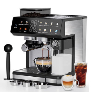 Machine à <span class=keywords><strong>expresso</strong></span> ANWELL Premium, best-seller, 20 bars, avec mousseur à lait, machine à <span class=keywords><strong>expresso</strong></span> électrique, <span class=keywords><strong>cafetière</strong></span> à latte, machine à cappuccino, combos - Product Image 2