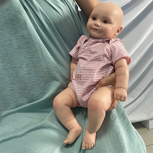 Poupée <span class=keywords><strong>Reborn</strong></span> en Silicone Plein Réaliste de 20 Pouces, Peinte par un Artiste, Bébé <span class=keywords><strong>Reborn</strong></span> Fait Main, Poids Réel, Fille Nouveau-née, Peut Faire du Bain - Product Image 3