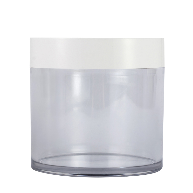 KG-J91R 400ml 440ml Large Capacity Cosmetic Cream Jar Transparent Plastic Bottles Packaging PET Jars with Lids