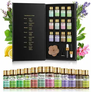 Private label 100 natrual Skin Care Peppermint Lavender Aromatherapy Essential Oil Set oils for candle making