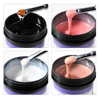 Kit de démarrage de gel dur UV 150G pour ongles forts renforcement des ongles constructeur Nail Art Logo personnalisable ODM LED pour manucure bricolage