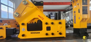 Martillo Hidráulico SOOSAN SB81A de Tipo Lateral Silencioso para Demolición de Rocas Duras, Cincel de 140MM, Repuestos para Excavadoras de 18-26 Toneladas - Product Image 4