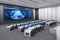 La console d'opérateur de salle de contrôle du centre de commande NOC/SOC/Security est fabriquée en matériau durable OBS respectueux de l'environnement