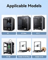 Kit Ekstrusi Resmi Creality K1/K1 Max/K1C/K1 SE yang telah ditingkatkan, Direct Drive Dual Gear, Pengumpanan Halus, Printer 3D Berkualitas Tinggi CN