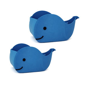 Ballena azul lindo Animal bebé fieltro juguete bandeja de almacenamiento organizador Animal fieltro cesta de almacenamiento - Product Image 4