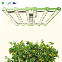 Sakelar UV/IR Terpisah, Lampu Tumbuh LED KingBrite P55 Samsung LM301H EVO Mint White dengan UV IR Hijau 480W