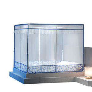 Grande <span class=keywords><strong>tente</strong></span> moustiquaire circulaire pliable et portable, 3 portes, autoportante, toutes saisons, 100% polyester, pliée, pour le camping en plein air - Product Image 1