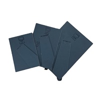 Support de table en plastique noir pour cadre photo en MDF, forme rectangulaire, panneau en bois, pour usage en studio