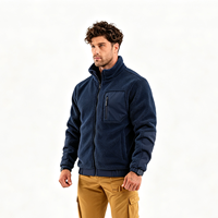 Chaqueta de Invierno para Hombre con Logotipo Personalizado del Proveedor, Chaqueta Softshell Gruesa con Forro Polar, Abrigo Térmico Cálido y Cómodo con Tela en la Parte Delantera
