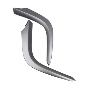 Sirui Dash <b>Frame</b> For Toyota Corolla 2009-2013 Silver <b>Plastic</b> Polished Finish Center Console Trim Strip - Product Image 1