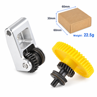 Kit d'engrenages hélicoïdaux d'extrudeur en acier trempé avec revêtement DLC et poignée pour imprimantes 3D Bambu Lab X1 P1 Series - Vente en gros