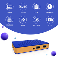 Mini Récepteur Satellite DVB-S2 HD Décodeur H.264 H.265 pour Chaînes TNT Gratuites